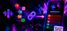 Neues Update von Minatrix.FM: Alle deine Social-Media-Links in einem Link